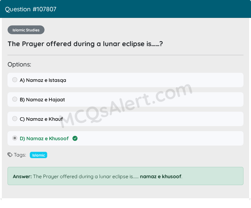 Question Screenshot