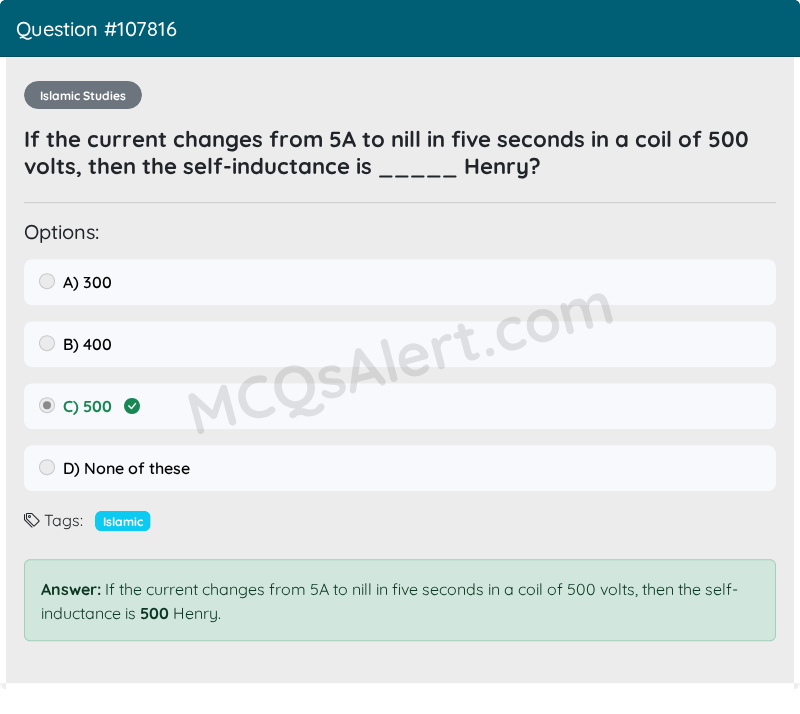 Question Screenshot