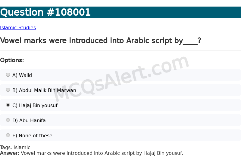 Question Screenshot