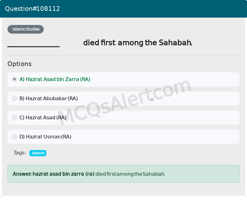 Question Screenshot