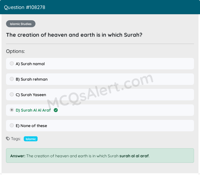 Question Screenshot