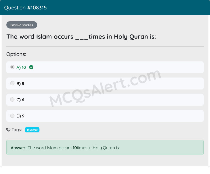 Question Screenshot