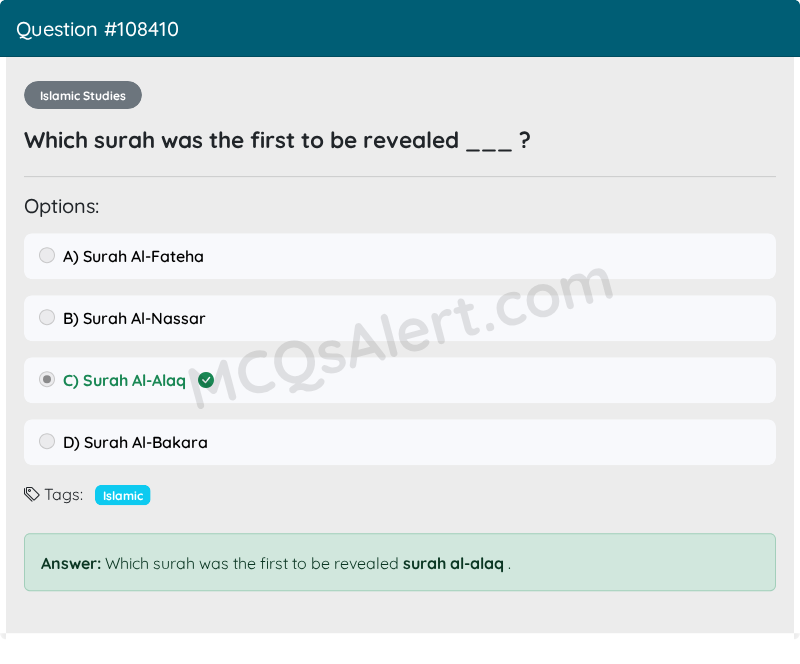 Question Screenshot