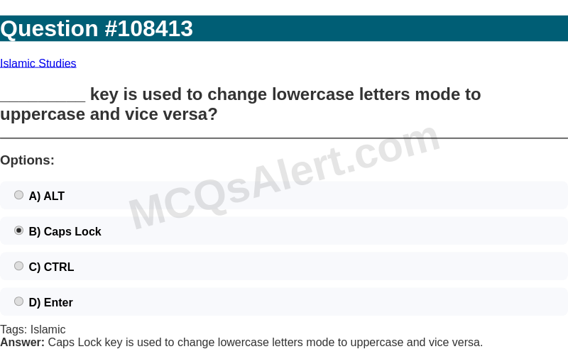 Question Screenshot