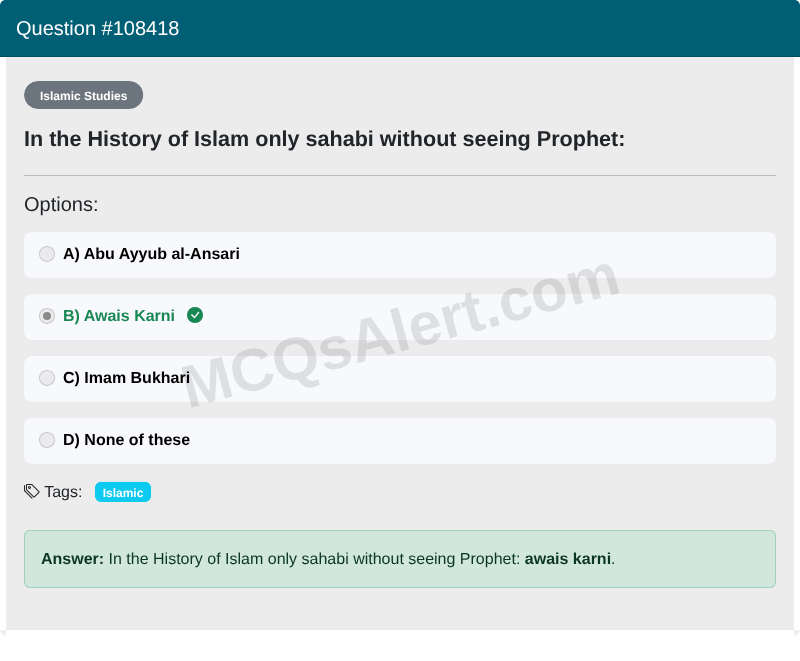 Question Screenshot