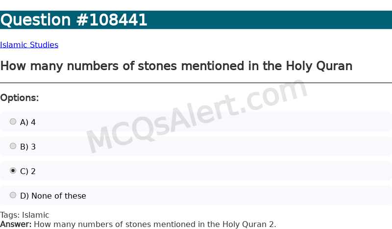 Question Screenshot