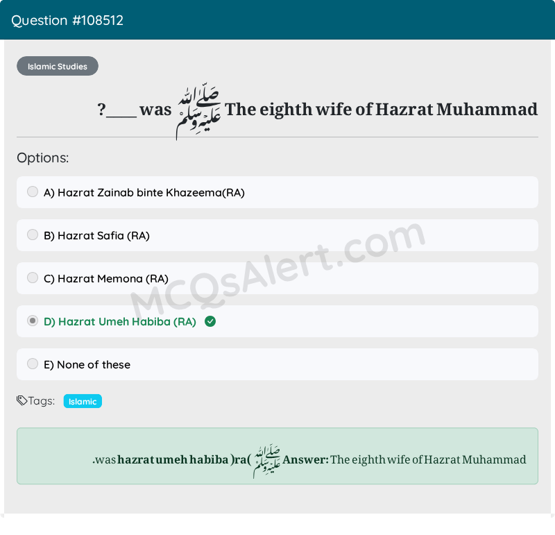 Question Screenshot