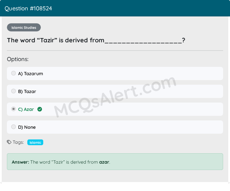 Question Screenshot