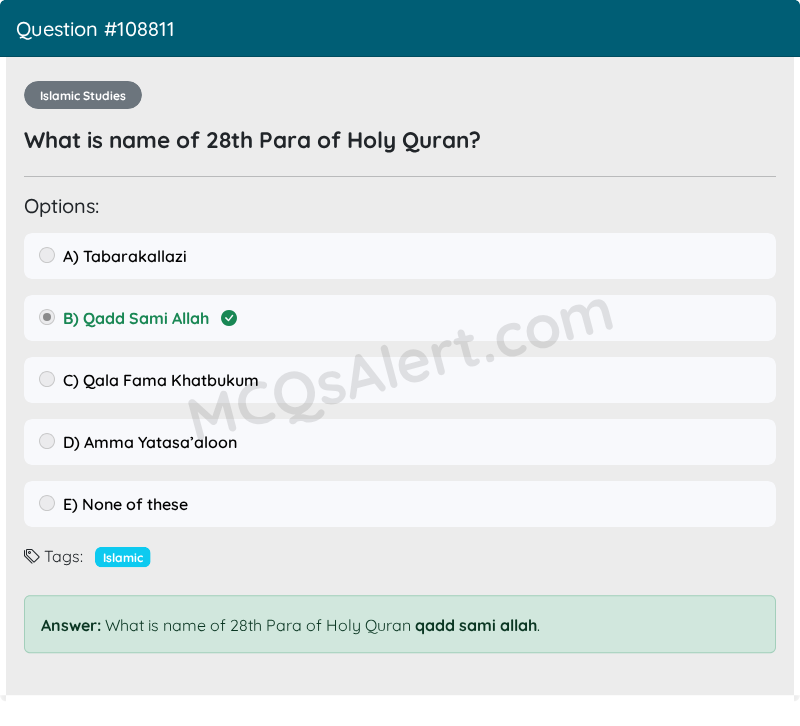 Question Screenshot