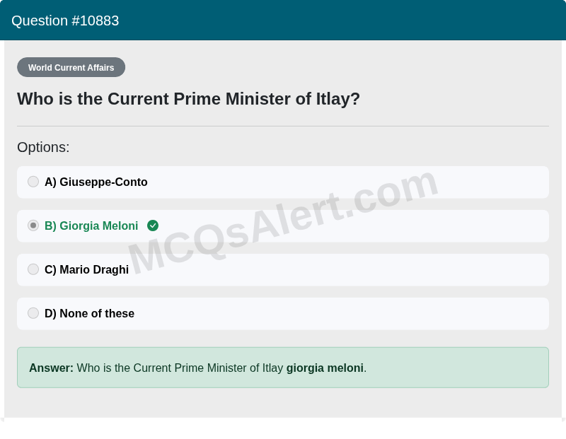 Question Screenshot