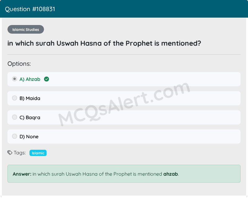 Question Screenshot