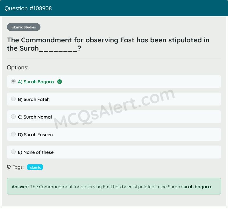 Question Screenshot