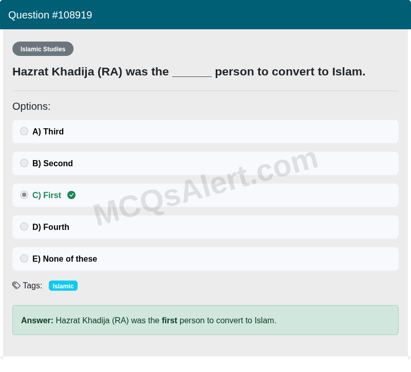 Question Screenshot