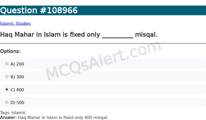 Question Screenshot