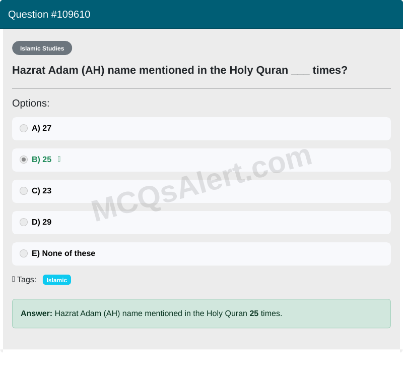 Question Screenshot
