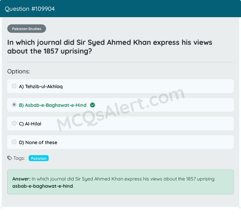 Question Screenshot