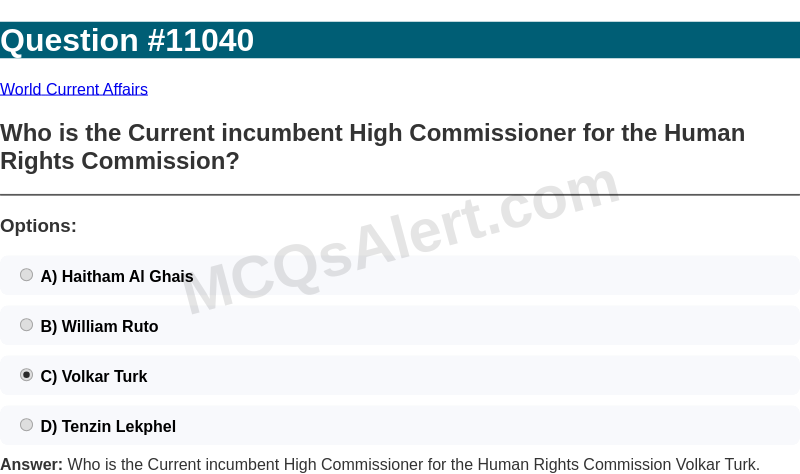 Question Screenshot