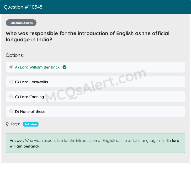 Question Screenshot