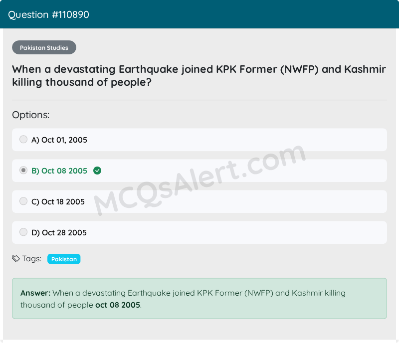 Question Screenshot