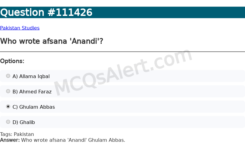 Question Screenshot