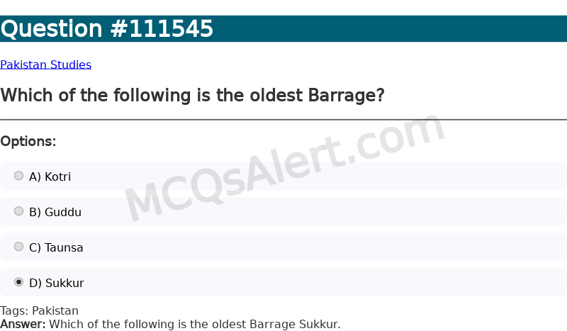 Question Screenshot