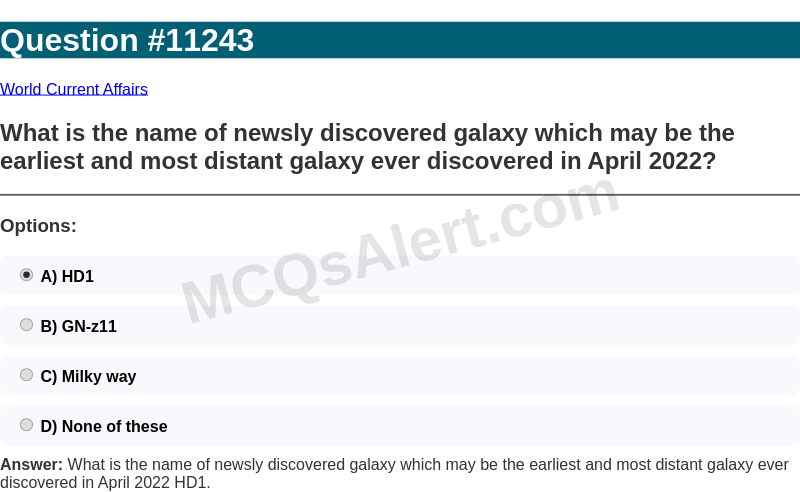 Question Screenshot