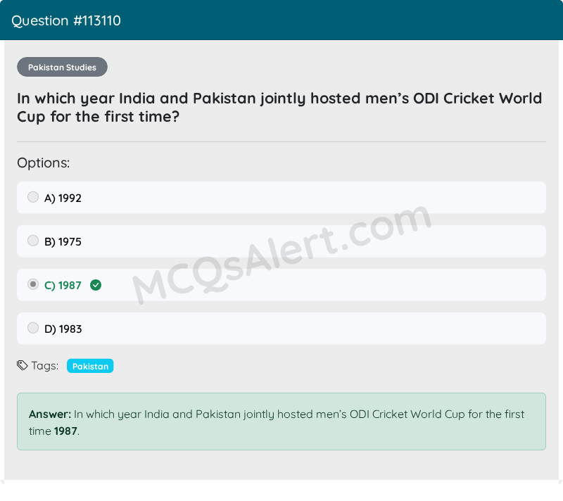Question Screenshot