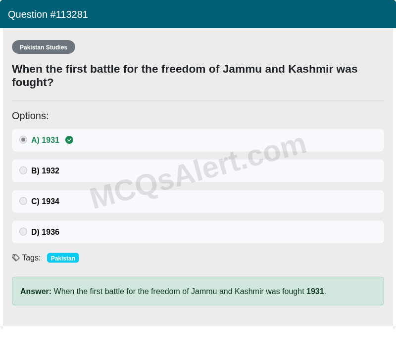 Question Screenshot