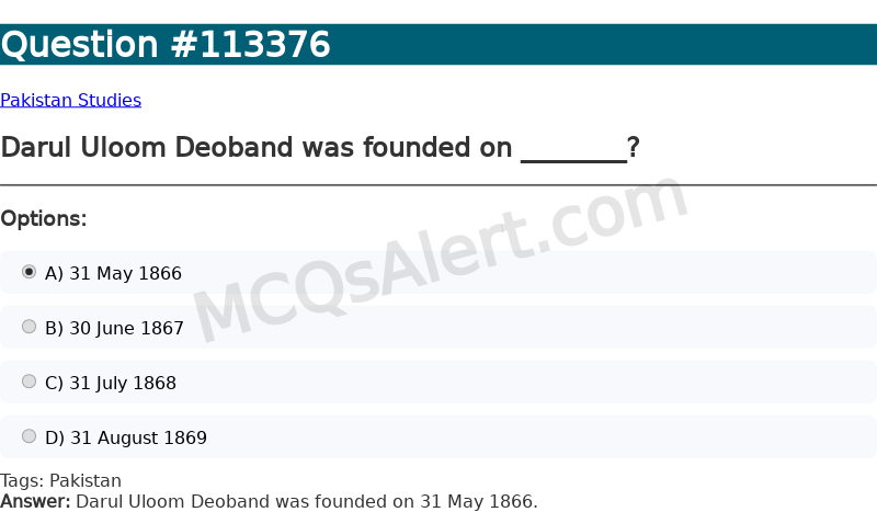 Question Screenshot