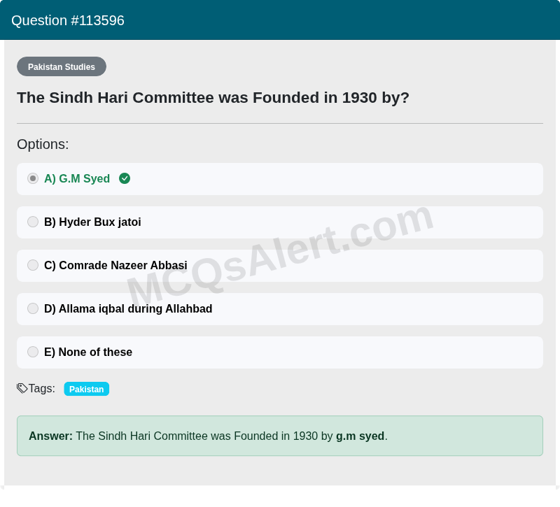 Question Screenshot