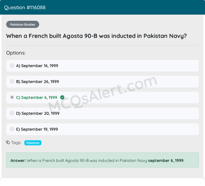 Question Screenshot