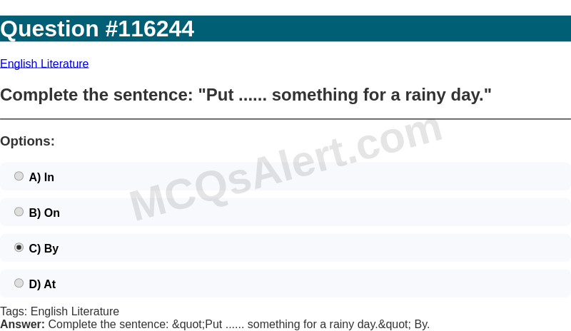 Question Screenshot