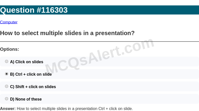 Question Screenshot
