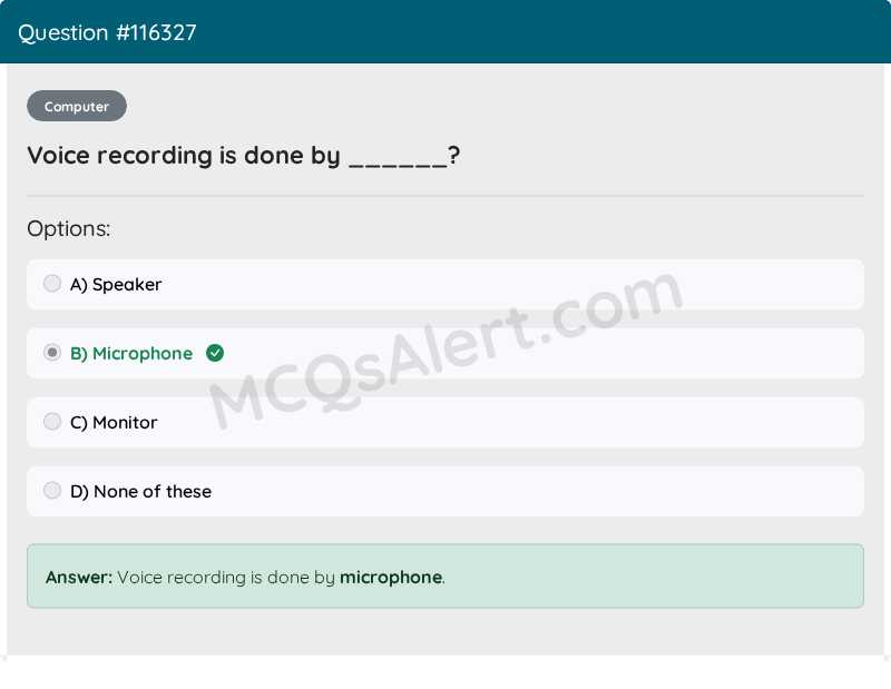 Question Screenshot