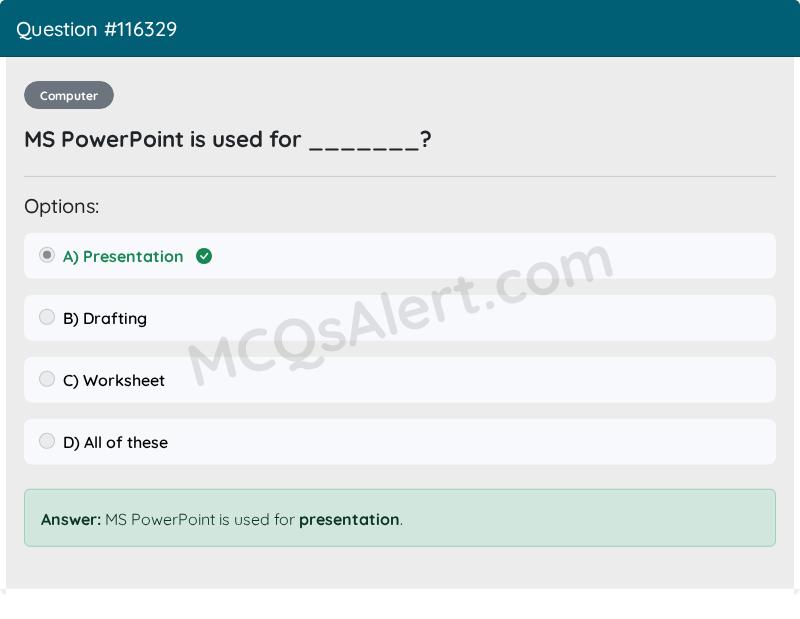 Question Screenshot