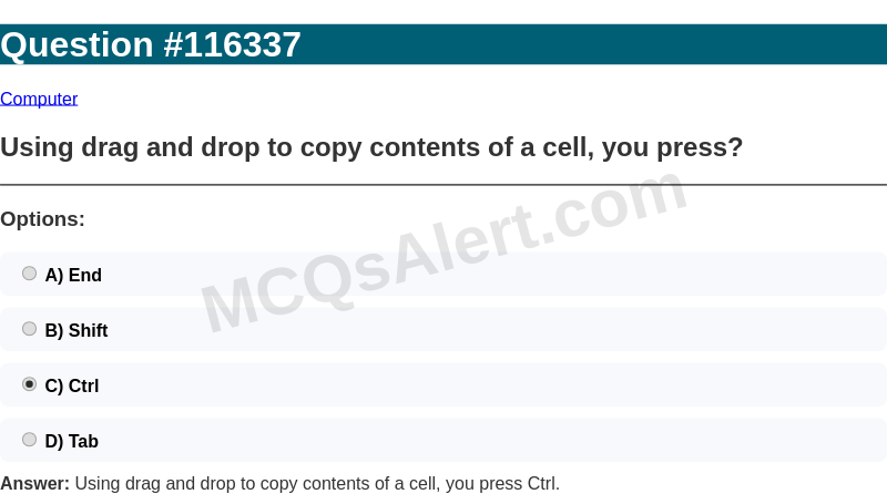 Question Screenshot