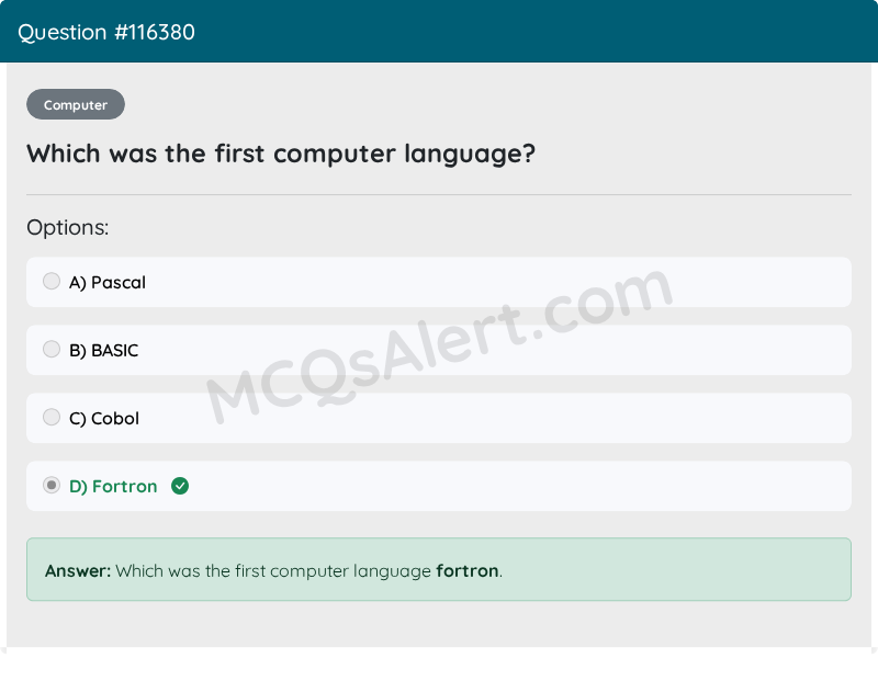 Question Screenshot