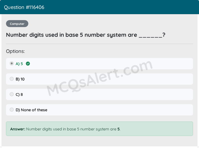 Question Screenshot