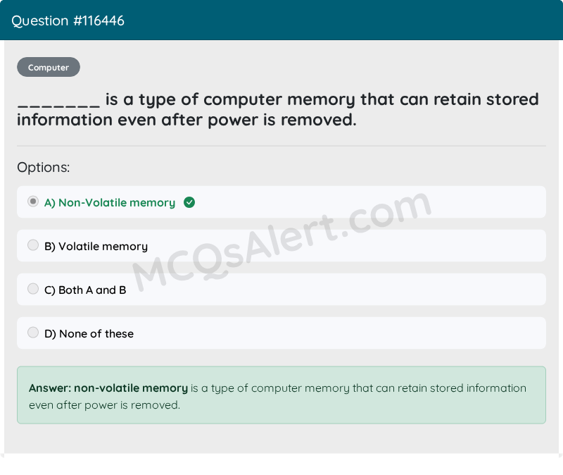 Question Screenshot
