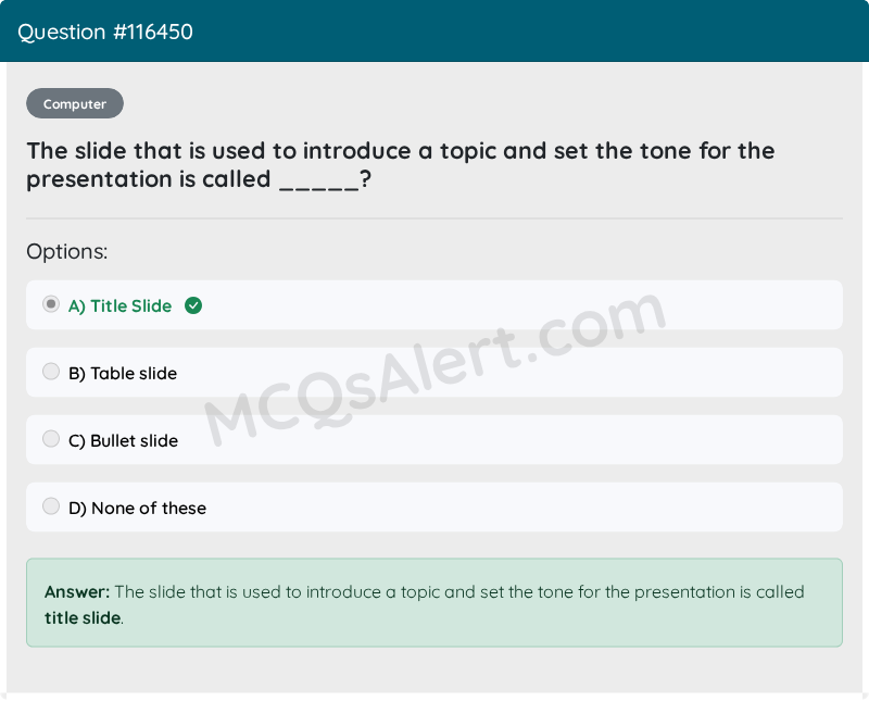 Question Screenshot