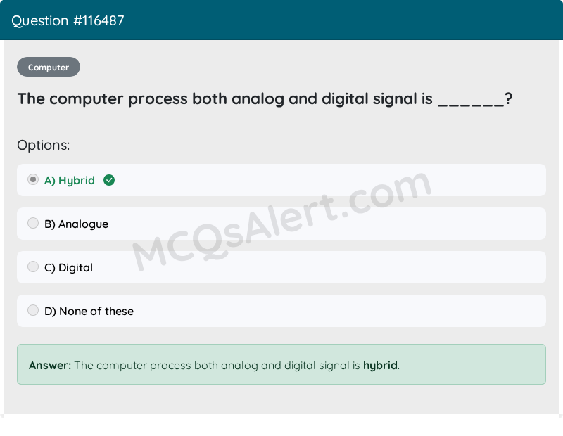 Question Screenshot