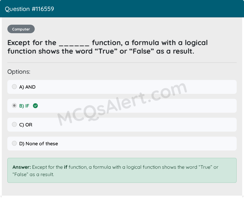 Question Screenshot