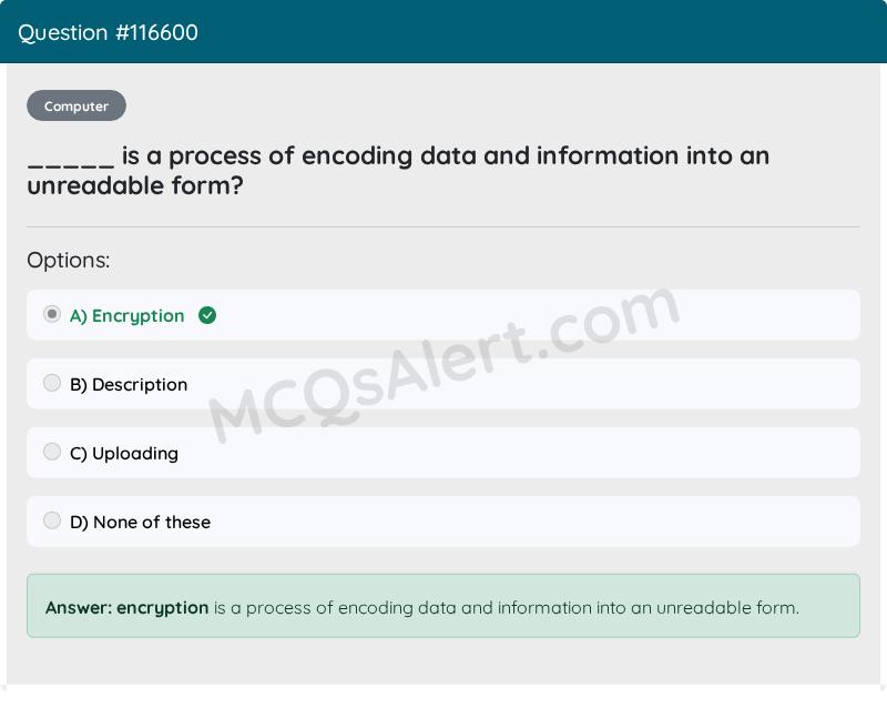 Question Screenshot