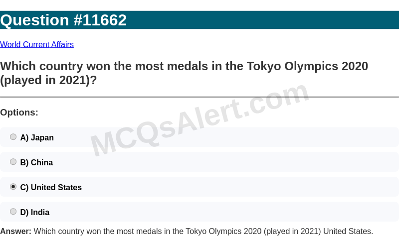 Question Screenshot