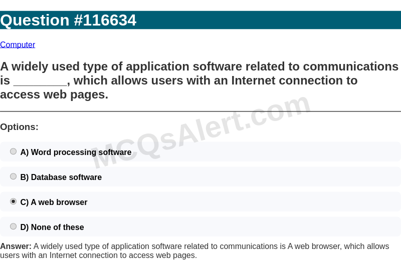 Question Screenshot