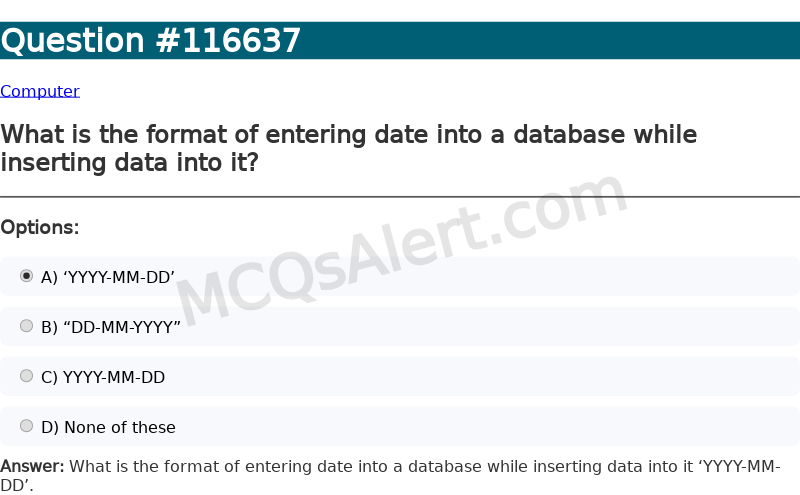 Question Screenshot