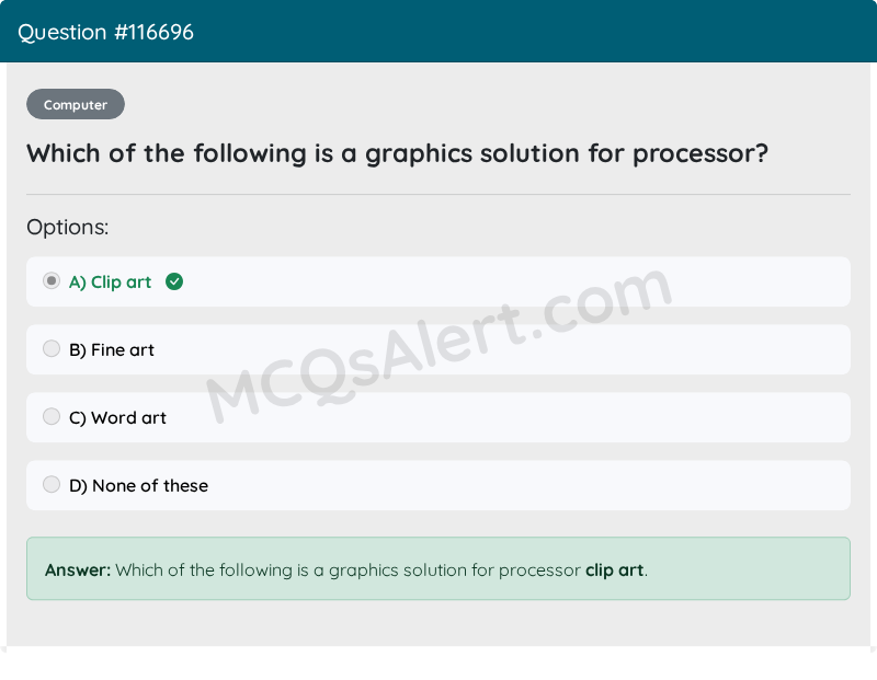 Question Screenshot