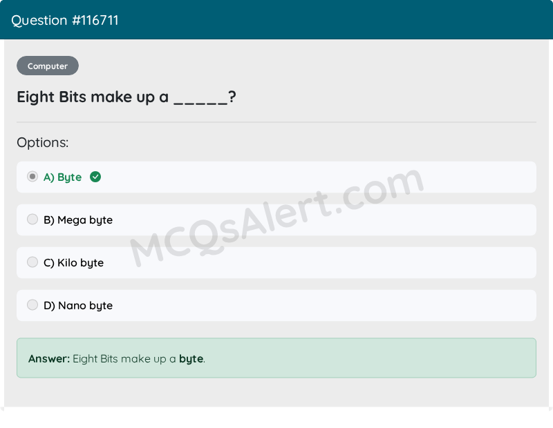 Question Screenshot