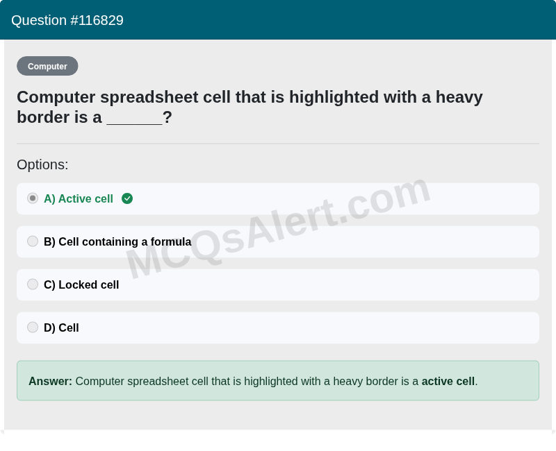 Question Screenshot