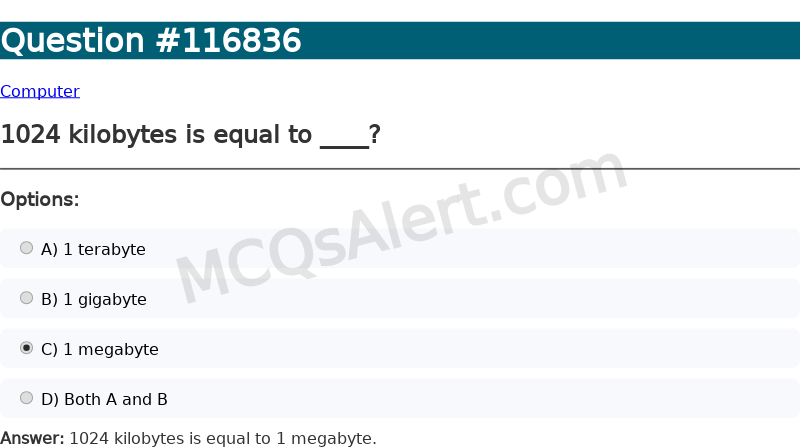 Question Screenshot